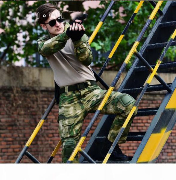 

new mens climbing trousers frogman capris tactical waterproof outdoor camouflage special troops training army team tracksuits protective, Gray