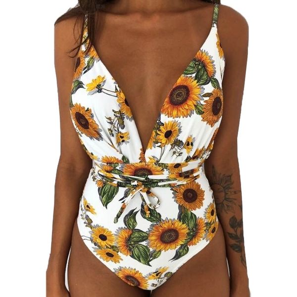 

woman plus size swimsuit one piece backless deep v bathing suit for women big 2xl swimming bather female swimwear y200824, White;black