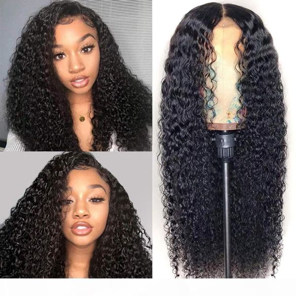 

ishow brazilian 4*4 lace closure wig straight pre-plucked human hair wigs 150% density lace wig with baby hair indian peruvian hair, Black;brown