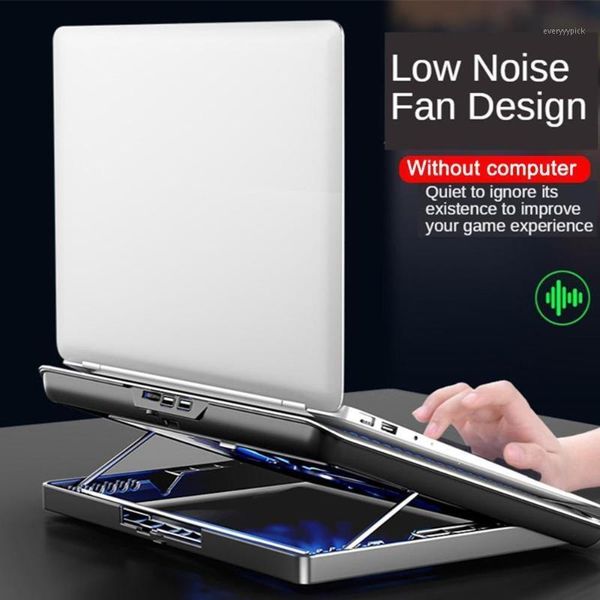

portable gaming lapcooler two usb 18 inch large size lapcooling pads speed/height adjustable stand for notebook1