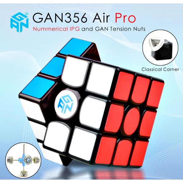 

gan 356 air pro 3x3x3 magic speed ​​gan cube с численным ipg professional gan356 air pro 3x3 cubzzle cubes gans 356air pro bbyaaao bwkf, Black;red