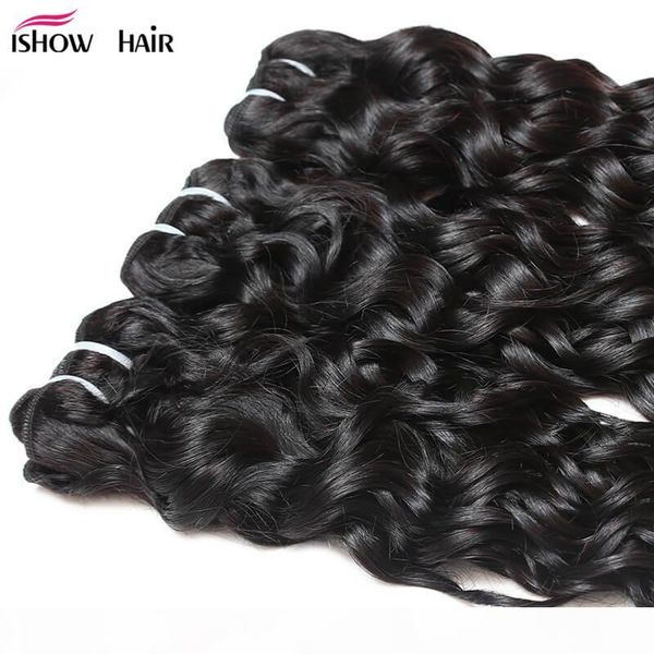 

peruvian hair bundles water wave 3pcs human hair weave 8-28inch brazilian human hair bundles black color selling wholesale