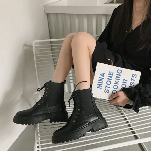

heyd totomela eur size 36-42 cow winter boots women zippersquare toe retro western autumn leather ankle boots female shoes, Black