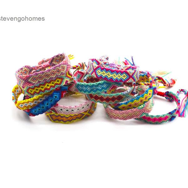

nepalese national style knitting holiday lucky bracelet rainbow woven hand rope, Silver