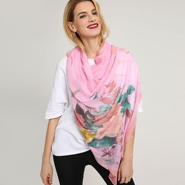 

wraps hijab scarf shawls print silk 180*90cm for women female 100% twill chain square design 2021 new, Blue;gray