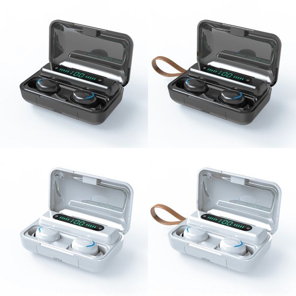 

klai hbq-q32-1 bluetooth waterproof 5.0 tws headphone life earphones hd wireless earbuds cancelling noise gaming headset with led power disp