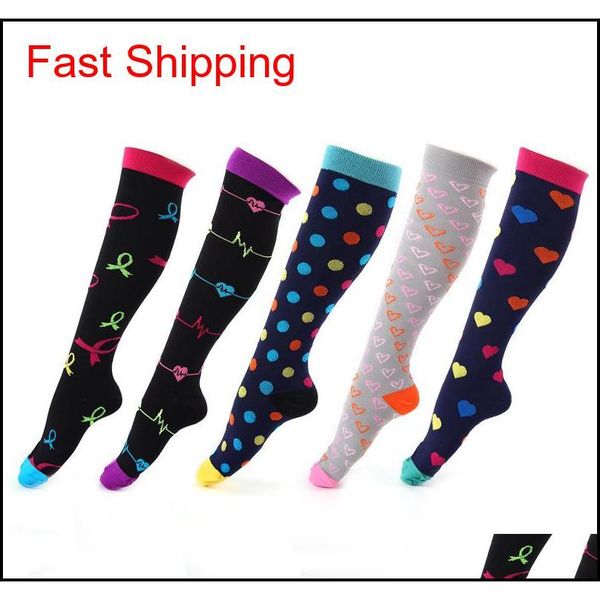 

2pieces=1 pair magic compression football sports running elastic socks for men outdoor riding pressure nursing calf nylon socks sk0sm, Black