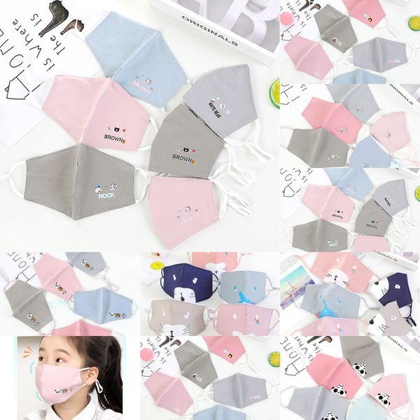 

kids mask disposable cartoon face mask children pm2.5 protective anti-spit 3 layers breathable earloop fast shipping 464