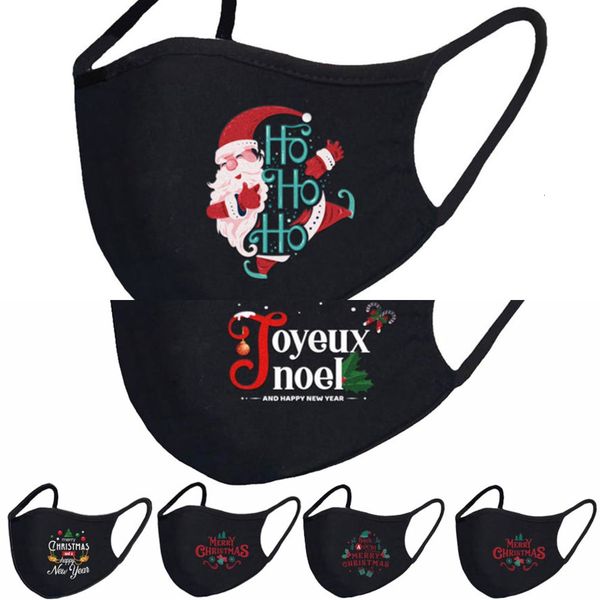 

men santa designer women christmas snowman mask breathable face masks anti dust fog pure black white girls fac
