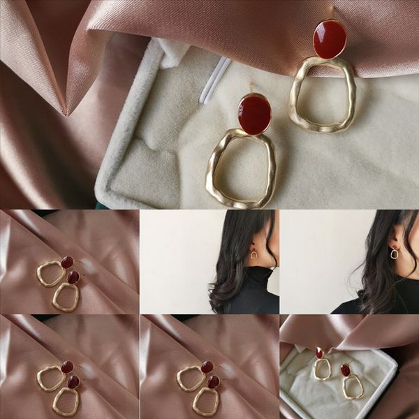 

reld new arrival small angel earring pink red jewelry earring cubic zirconia fashion green for women earring stud, Golden