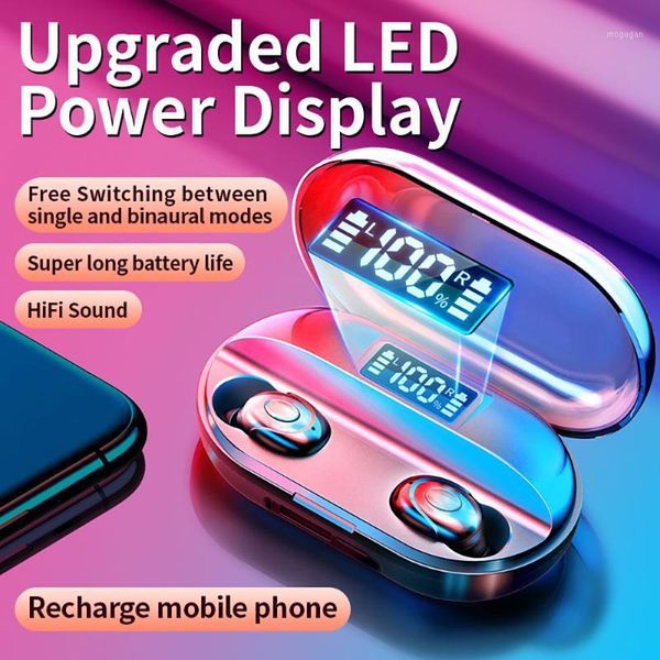 

tws wireless bluetooth earphone handsearbuds headset stereo waterproof sport music headphone with mic for all smart phone1