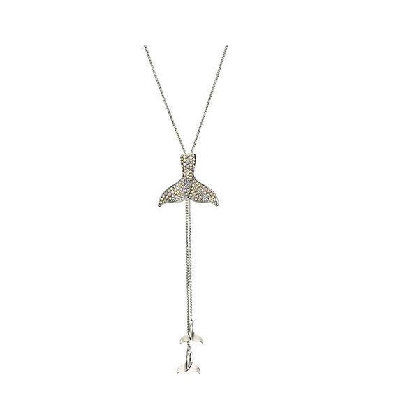 

simple fishtail wild neck chain cold wind chic clavicle chain, Silver