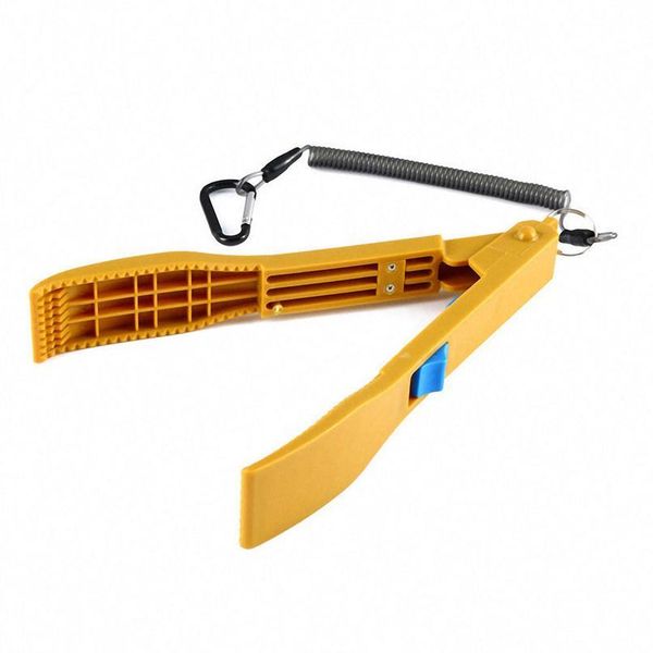 

durable plastic fishing pliers gripper hand controller fishing body grip clamp gripper with rope carabiner fishing tac jllycp