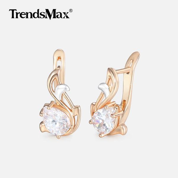 

dangle & chandelier clear / black cubic zircon teardrop earrings for women girls 585 rose gold filled woman jewelry valentiens gifts kge100, Silver