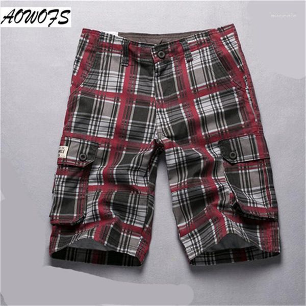 

2018 brand men's shorts plus size plaid shorts summer cotton mid length short breathable casual for male loose bermuda1, White;black