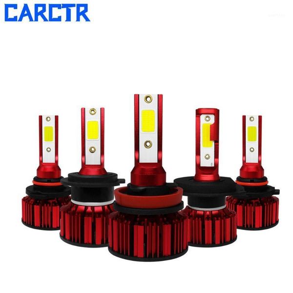 

carctr car led headlight h7 led bulbs h11 h9 h8 h4 9005 9006 50w 6000k 12v 24v anti-emc car headlight bulb fog lights 2pcs q11