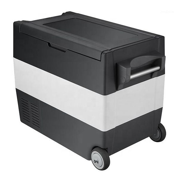 

car refrigerator portable fridge 55l home dual-use outdoor camping cooler1