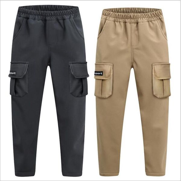 

outdoor pants winter and boys girls soft shell pant windproof waterproof warm mountaineering skiing, Black;green