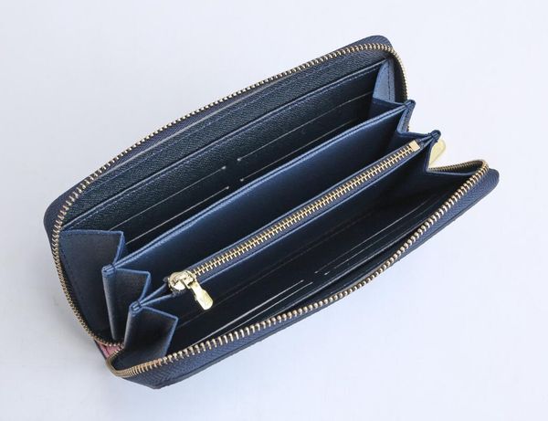 

new leather soft leather long section of the credit card package men and women wallet fashion leisure folder, Red;black