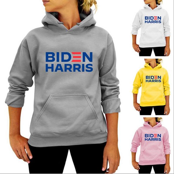 

men women pullovers hoodies biden harris letters blouse joe biden casual sweater boys girls hip hop hooded sweatshirts e111303, White