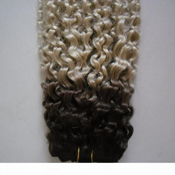 

kinky curly weave hair bundles 100% human hair bundles 1pc natural non remy ombre curly wave curly virgin hair weave, Black