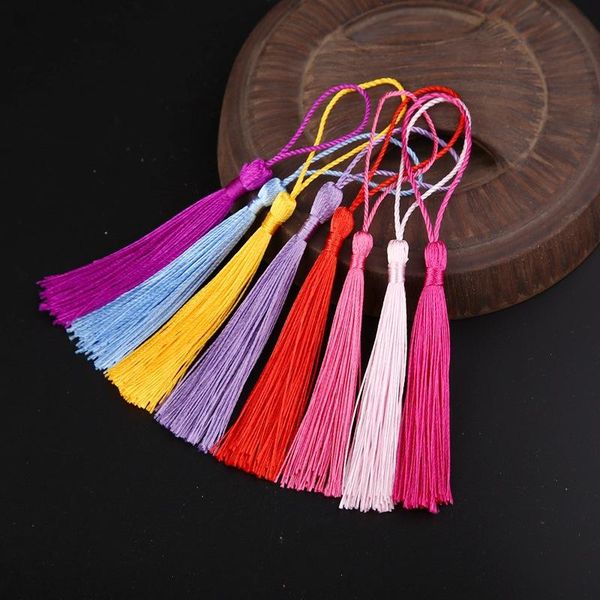 

50pcs multicolor polyester decorative tassel diy jewelry curtain garments decorative accessories key bag pendant craft tassels h wmtfqy