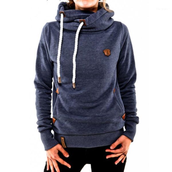

2019 winter hoodies for women cotton long sleeve pocket thick keep warm fashion pullovers ladies coat outwear1, Black
