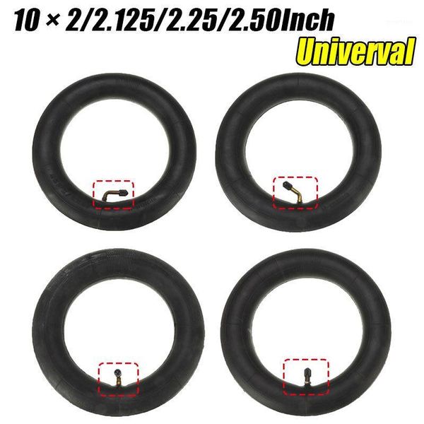 

1pc 10x2/2.125/2.25/2.50 inner tube pocket drive bicycle with bent / straight valve gas electric scooter 10 inch tires tyres1