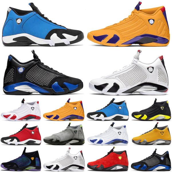 

new 14 14s mens basketball shoes gym blue red varsity royal gold university red doernbecher athletic mens trainers sports sneakers, White;red