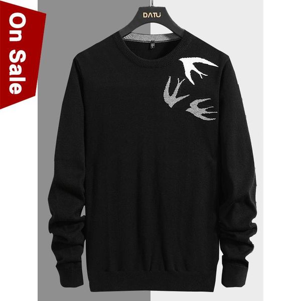 

men's sweaters quality male sweater pullover men cotton knitted o-neck fashion brand autumn spring jersey slim jumper, White;black