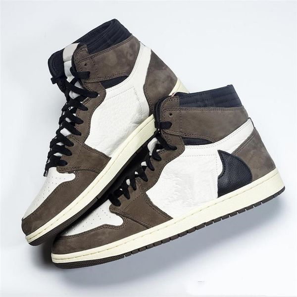 

new release suede travis scotts x 1 high ts 1s limited basketball shoes designer sports sneakers for men sports sneakers 40-45