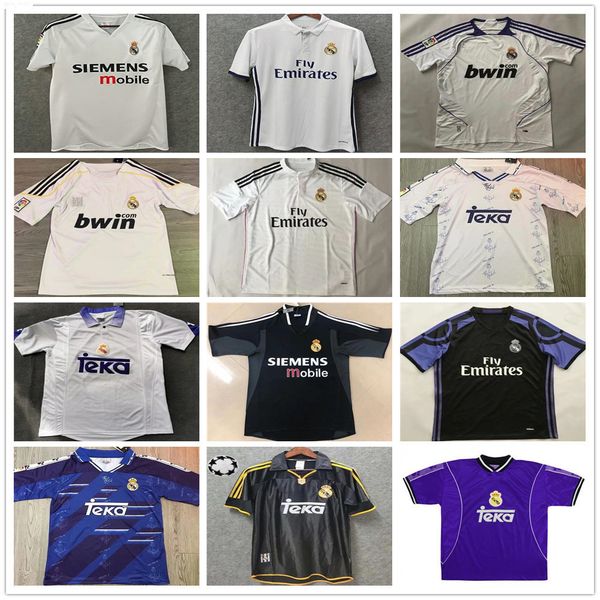 

real madrid retro 10 11 12 soccer football jerseys guti ramos mcmanaman 13 14 15 16 ronaldo zidane shirt 06 07 raul 99 00 redondo 98 97 96, Black;yellow