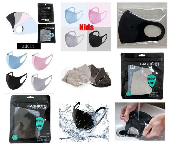 

94z5mask washable ice silk face christmas mouth individual black gift package anti dust pm2.5 respirator dustproof anti-bact