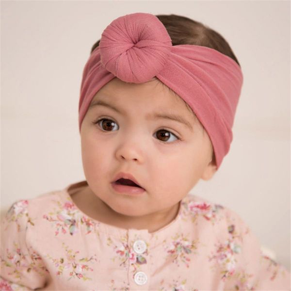 

cute baby headbands doughnut knot bands india donut headband infant kids girls hairbands children hair accessories kids hair band, Slivery;white