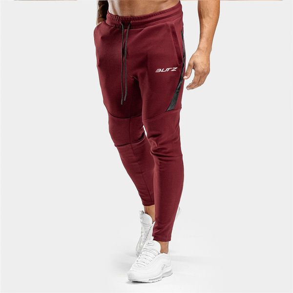 

cotton jogging pants men gym sport pants men running trousers fitness sports bodybuilding quick dry running pants sportswear c1118, Gray