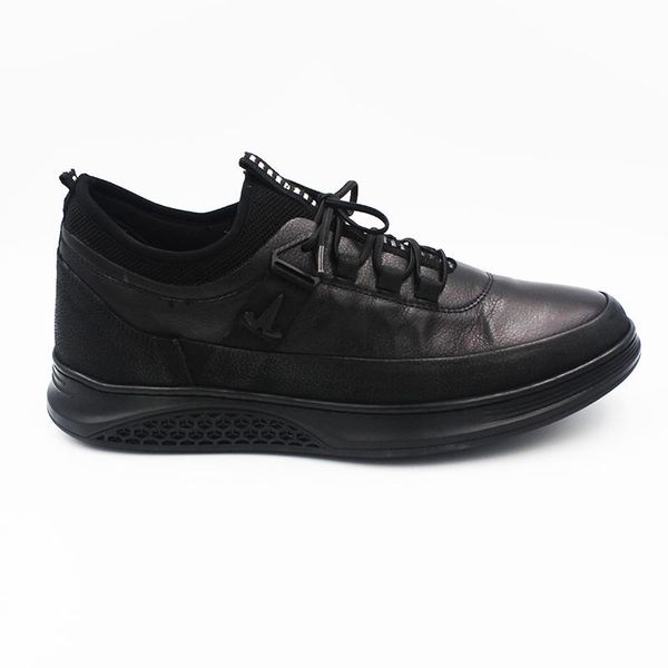 

men's black genuine leather casual shoes mrc12580