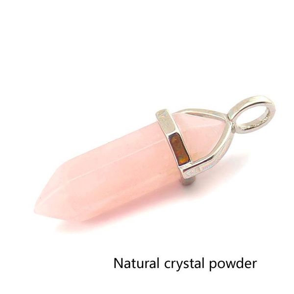 

natural malachite rose opal quartz crystal pendant black leather hexagon pendant stone necklace gem jewelr qylbki