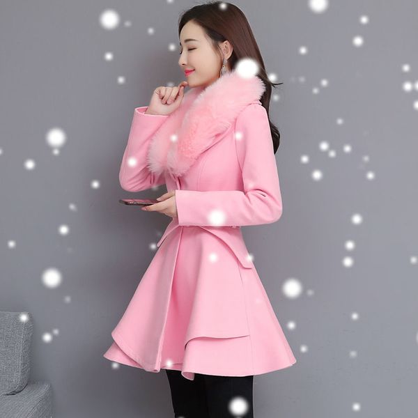 

female fashion 2020 autumn and winter long women's clothing thin girl jacket outerwear, Black
