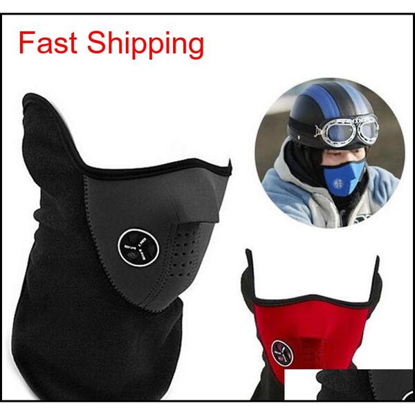 

bicycle cycling motorcycle half face mask winter warm outdoor sport ski mask neck guard scarf warm mask k787 wiz7j, Black