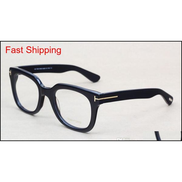 

brand glasses men and women t5179 fashion prescription acetate big frame spectacle optical eye qyllue bde_home, Black