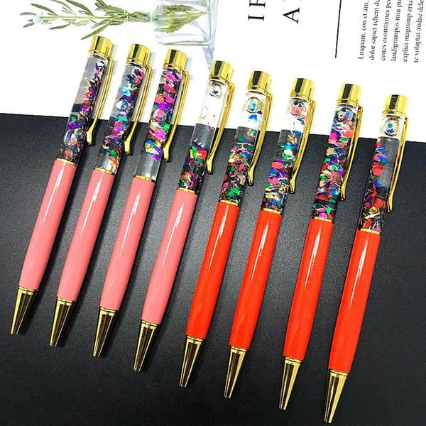 Canetas esferográficas criativas à mão criativa Metal Oil Pen Diy Gostos de Alta Grau Presentes de Escola Supplies Escolares Estudantes S192031