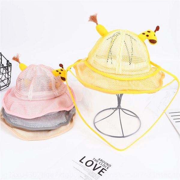 

qnngi anti-flying foam protective mask 2020 cute super cute deer cartoon baby net protective fisherman bucket bucket hat sunscreen children