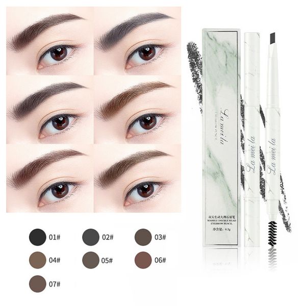 

eyebrow enhancers 7 color optionalnatural long-lasting makeup double-headed marble pencil waterproof not easy to smudge natural eyebrows