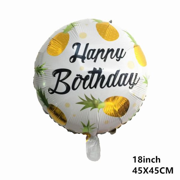 

round crown foil balloons happy birthday balloon inflatable air ballons birthday party decoration kids babyshower wedding ballon wmtzlm