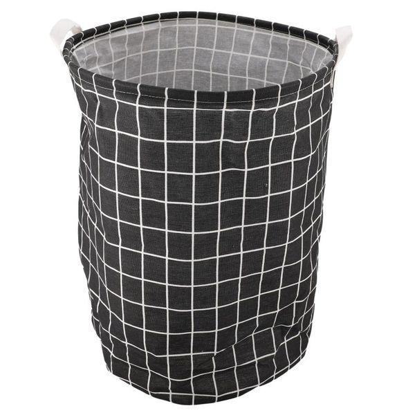 

laundry hamper storage basket canvas foldable bule /pink/white/ yellow/ black with handle large capacity waterproof organizer