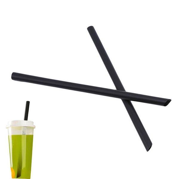 

transparent individually packaged drinking pp straw coffee milk drink straws smoothie thick tube thick milk shop supply