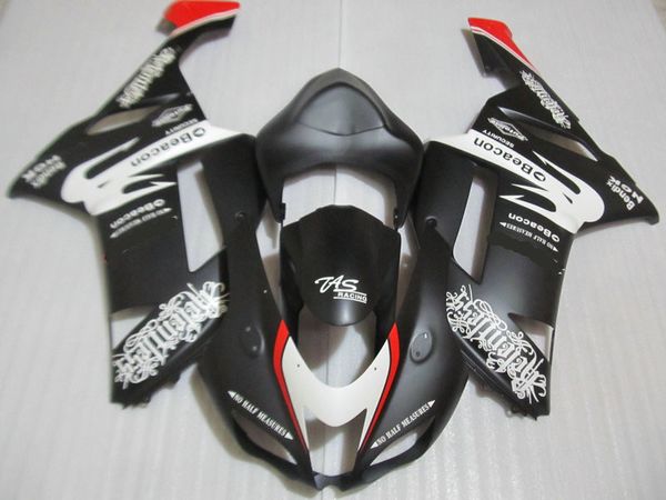 Spritzguss-Verkleidungskörper-Kit für KAWASAKI Ninja ZX6R 636 07 08 ZX 6R 2007 2008 ABS Mattschwarz Verkleidungen Karosserie + Geschenke KB45