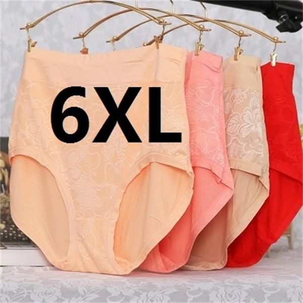 3XL, 6XL, 7XL Super large slip da donna mutande da donna biancheria intima in fibra di bambù di alta qualità 5 pezzi / lotto 201114