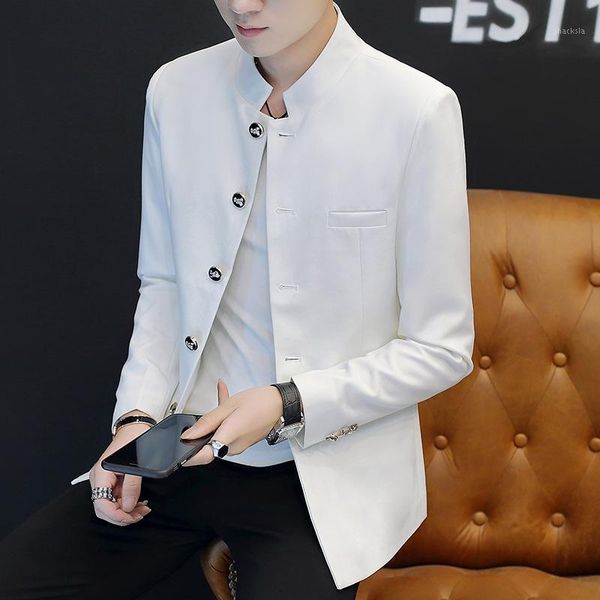 

2020 summer new style korean-style slim fit a set of handsome students suit fashion1, White;black