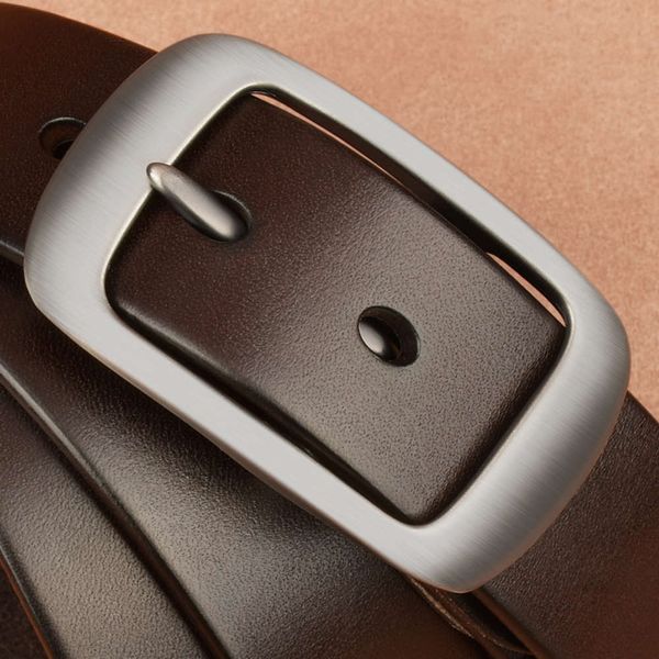 

special counter head leather wide women's pin buckle simple versatile belt fashion 9, Black;brown